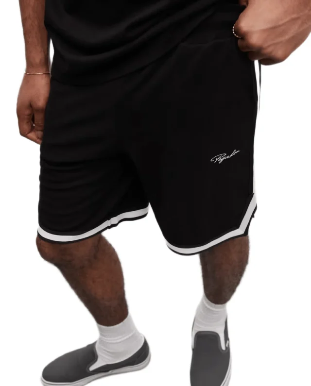 PEGADOR SIGNAR PIQUE BASKETBALL SHORTS BLACK PGDR-6846-001