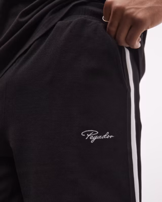 PEGADOR SIGNAR PIQUE BASKETBALL SHORTS BLACK PGDR-6846-001 - PEGADOR