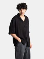 Pegador Logo Shortsleeve Shirt Black / Warm White PGDR-3246-001/539 - Image 3