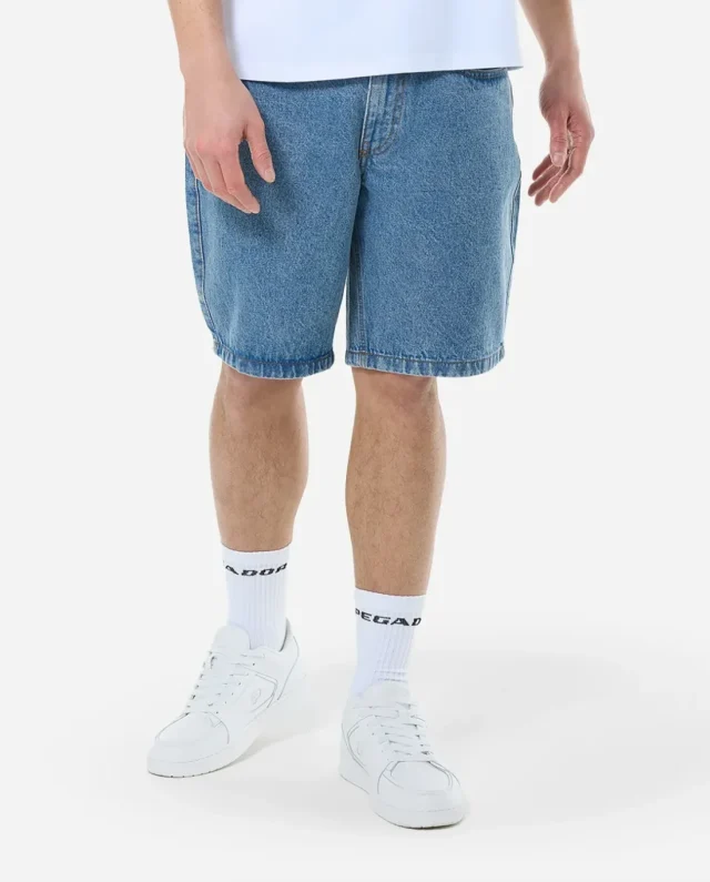 PEGADOR BOSTIC JEANS SHORTS WASHED BLUE PGDR-5000-012