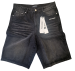 PEGADOR KOLAR JORTS SPRAYED WASHED BLACK PGDR-4901-632