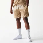 New Era Mesh Graphic Light Beige Oversized Shorts 60771545 - Image 4