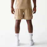 New Era Mesh Graphic Light Beige Oversized Shorts 60771545 - Image 3