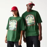 New Era New Era Pear Fruit Graphic Dark Green Oversized T-Shirt 60771556 - Image 6