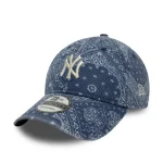 New Era MLB Washed Paisley New York Yankees Navy 9TWENTY Adjustable Cap 60771823