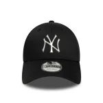 New Era New York Yankees MLB Metallic Black 9FORTY Cap 60771846 - Image 2