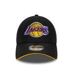 New Era Lakers NBA Microfibre 9FORTY Black Cap 60771855 - Image 3