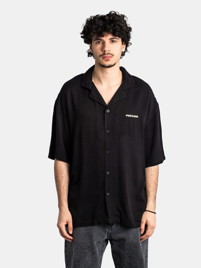 Pegador Logo Shortsleeve Shirt Black / Warm White PGDR-3246-001/539
