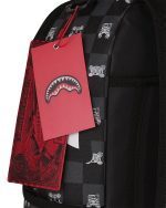 SPRAYGROUND GRAY PEEKING CHARACTER CHECK DLXSV BACKPACK B8872 46 x 15 x 29 cm - Image 7