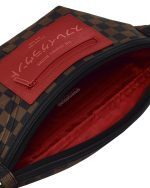 SPRAYGROUND RED REDEMPTION PYRAMID SAVVY CROSSBODY B8903 17.8 x 3.8 x 38.1cm - Image 3