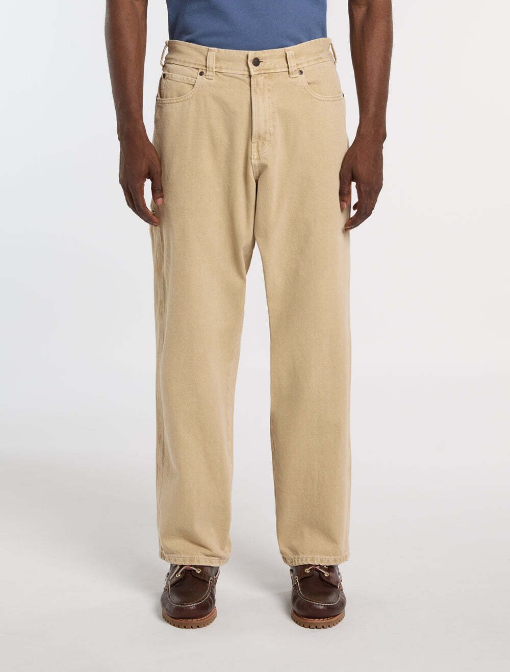 DK0A88EDL44-1.jpg DICKIES 958 BGY TAPER WORK JEANS EUCALYPTUS DK0A88EDL441 - Image 1