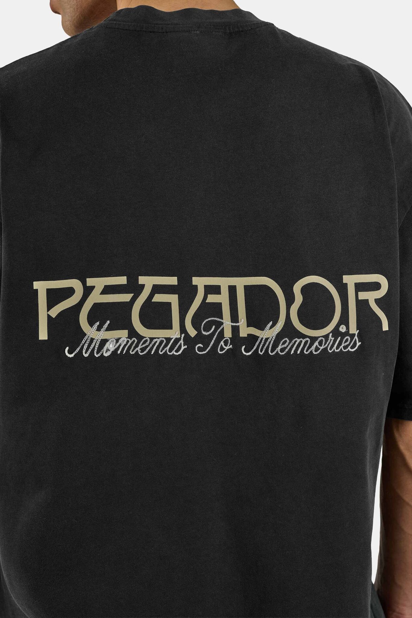 PEGADOR ZERNEZ OVERSIZED TEE VINTAGE BLACK PGDR-6869-065 - Image 4