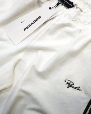 PEGADOR SIGNAR PIQUE BASKETBALL SHORTS WARM WHITE PGDR-6846-539 - PEGADOR
