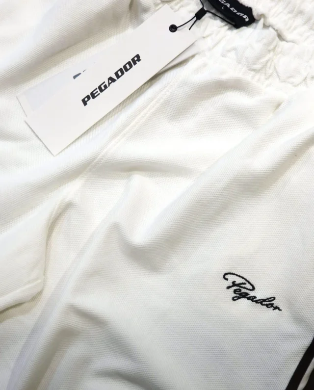 PEGADOR SIGNAR PIQUE BASKETBALL SHORTS WARM WHITE PGDR-6846-539 - PEGADOR