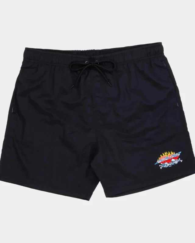 Santa Cruz Salba Voodoo Pit Swim Shorts Black - SANTA CRUZ
