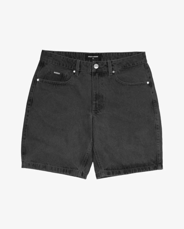 PEGADOR BOSTIC JEANS SHORTS WASHED GREY PGDR-5000-074 - PEGADOR