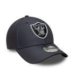 New Era NFL Microfiber Sneaker 9Forty Las Vegas Raiders Anthracite Grey Cap 60771845 - Image 3