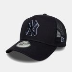 New Era New York Yankees Outline 9FORTY E-Frame Trucker Adjustable Cap 60771717