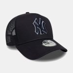 New Era New York Yankees Outline 9FORTY E-Frame Trucker Adjustable Cap 60771717 - Image 3