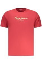 PEPE JEANS MEN'S SHORT-SLEEVED T-SHIRT, RED