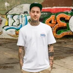 Tribal Sweyda Circle T-shirt White TR3052-001 - Image 4