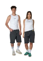 HOMEBOY X-TRA BAGGY SHORTS WASHED GREY 01SH0384-85 - Image 3