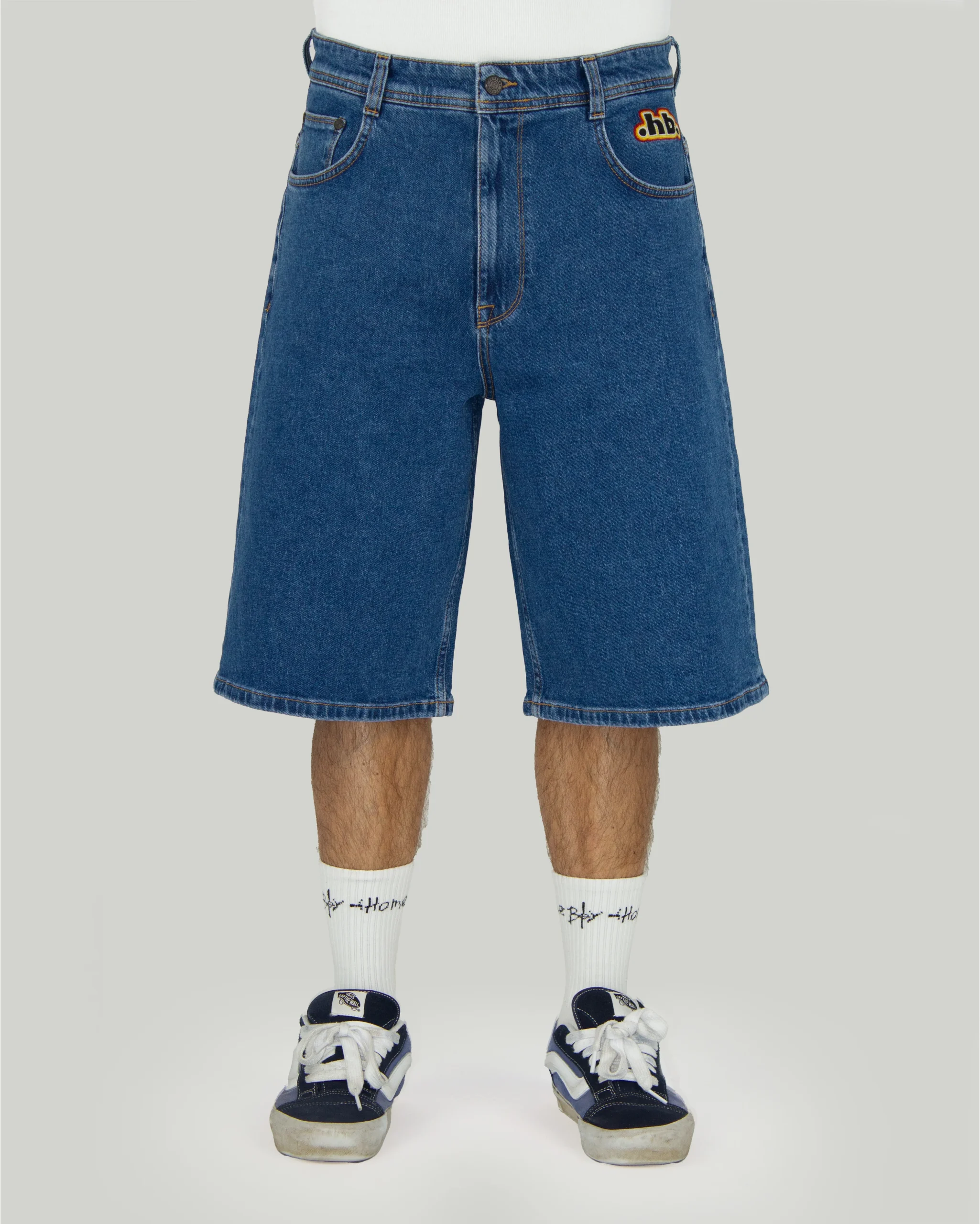 HOMEBOY x-tra MONSTER RETRO .hb. Denim WASHED BLUE 01SH1089-81 - Image 1