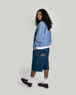 HOMEBOY x-tra MONSTER RETRO .hb. Denim WASHED BLUE 01SH1089-81 - Image 3