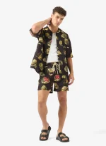 GRIMEY THE OG TOUR SWIMMING SHORTS BLACK GBS210-BLK - Image 6