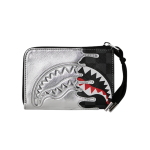 SPRAYGROUNDSILVER SIDE DRIP BLACK CHECK WALLET W8931 11.5 cm x 7.5 cm x 2 cm