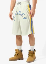 GRIMEY DROPPIN SCIENCE BAGGY MESH SHORTS OFF WHITE GBMS207-OFFWHT - Image 2