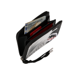 SPRAYGROUNDSILVER SIDE DRIP BLACK CHECK WALLET W8931 11.5 cm x 7.5 cm x 2 cm - Image 4