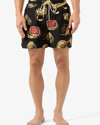 GRIMEY THE OG TOUR SWIMMING SHORTS BLACK GBS210-BLK - LONSDALE LONDON