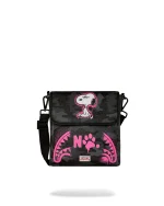 SPRAYGROUND PEANUTS SNOOPY PINK STENCIL MESSENGER SLING BAG B9000 15cm x 23cm x 3cm