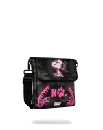 SPRAYGROUND PEANUTS SNOOPY PINK STENCIL MESSENGER SLING BAG B9000 15cm x 23cm x 3cm - Image 2