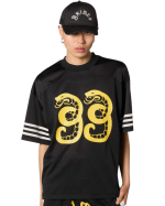 GRIMEY DROPPIN SCIENCE MESH BOXY FOOTBALL JERSEY BLACK GBMFJ798-BLK - Image 3