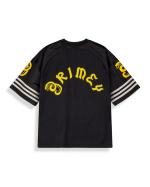 GRIMEY DROPPIN SCIENCE MESH BOXY FOOTBALL JERSEY BLACK GBMFJ798-BLK - Image 2