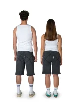 HOMEBOY X-TRA BAGGY SHORTS WASHED GREY 01SH0384-85 - Image 7