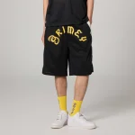 GRIMEY DROPPIN SCIENCE BAGGY MESH SHORTS BLACK GBMS207-BLK - Image 2
