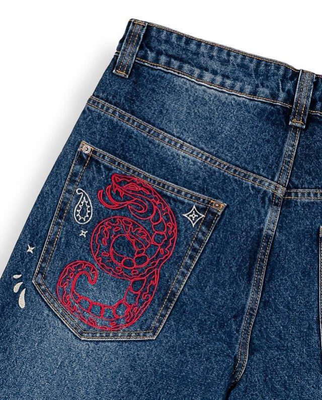 PantalonCortoDroppinScienceBaggyDeepIndigoBlue_3 GRIMEY DROPPIN SCIENCE BAGGY DENIM SHORTS DEEP INDIGO BLUE GBDS205-DIBL - GRIMEY