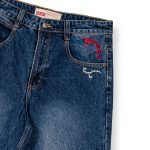 GRIMEY DROPPIN SCIENCE BAGGY DENIM SHORTS DEEP INDIGO BLUE GBDS205-DIBL - Image 5