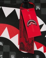 SPRAYGROUND GRAY PEEKING CHARACTER CHECK TOTE T8916 - Image 4