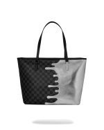 SPRAYGROUND SILVER SIDE DRIP BLACK CHECK TOTE T8930 - Image 6