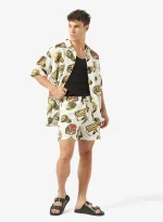 GRIMEY THE OG TOUR SWIMMING SHORTS OFF WHITE GBS210-OWHT - Image 6