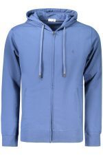 COVERI MOVING MEN'S BLUE ZIP-UP SWEATSHIRT