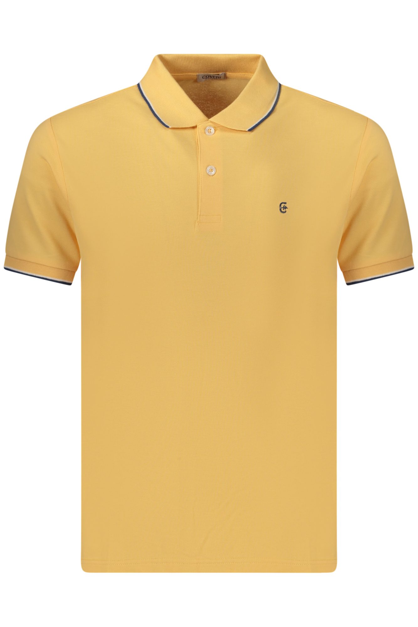 coverimovingpolomanichecorteuomoarancio_1 COVERI MOVING MEN'S SHORT-SLEEVE POLO SHIRT ORANGE - Image 1