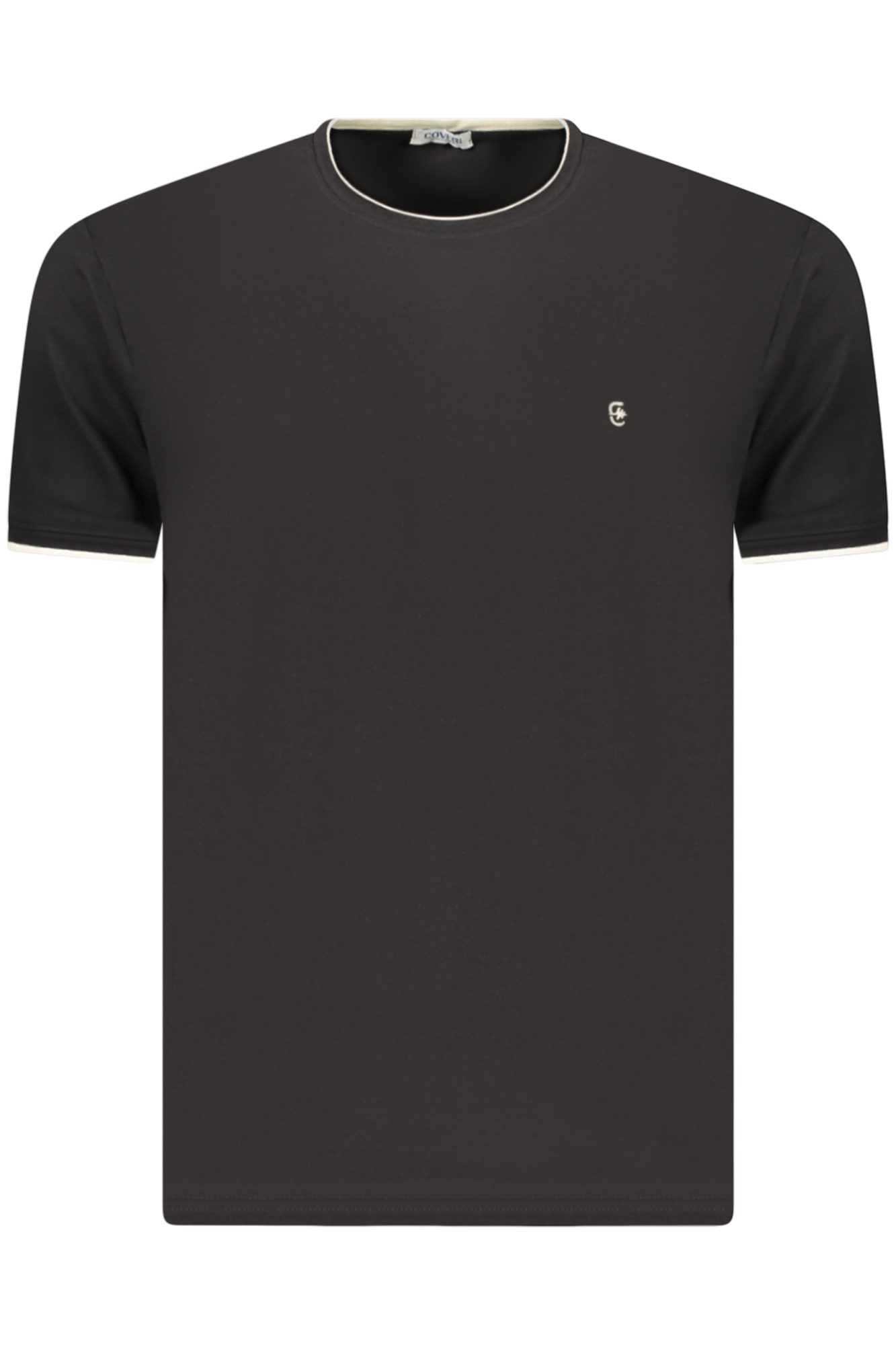 coverimovingt-shirtmanichecorteuomonero_1 COVERI MOVING MEN'S SHORT-SLEEVE T-SHIRT BLACK - Image 1
