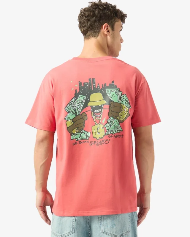 GRIMEY THE CHARACTER CLASSIC FIT TEE RED GAC805-RED - GRIMEY