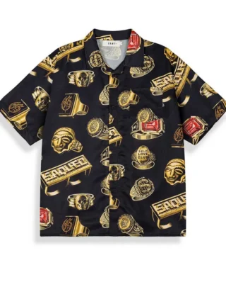 GRIMEY THE OG TOUR BUTTON UP SHIRT BLACK GHS797-BLK