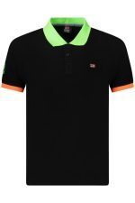 NORWAY 1963 MEN'S SHORT-SLEEVED POLO SHIRT, BLACK